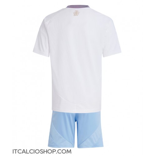 Aston Villa Seconda Maglia Bambino 2024-25 Manica Corta (+ Pantaloni corti)